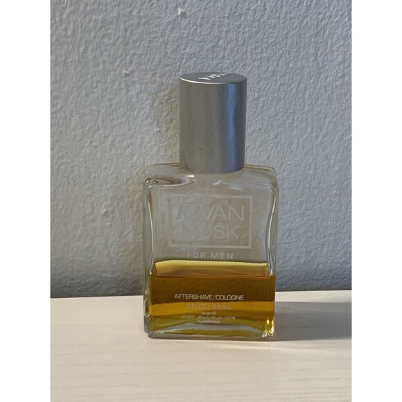VTG JOVAN MUSK FOR MEN After Shave / Cologne 2 oz. COTY 40% Glass Discontinued - Picture 2 of 8